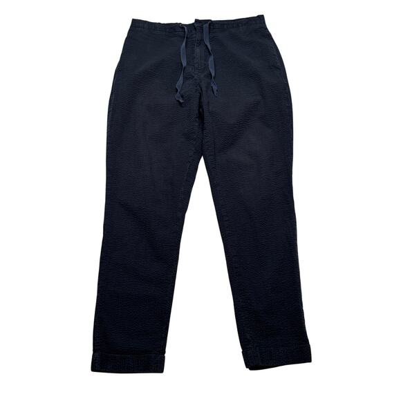 Officine Generale Joseph Seersucker Straight Leg Trousers Pants Men's 54